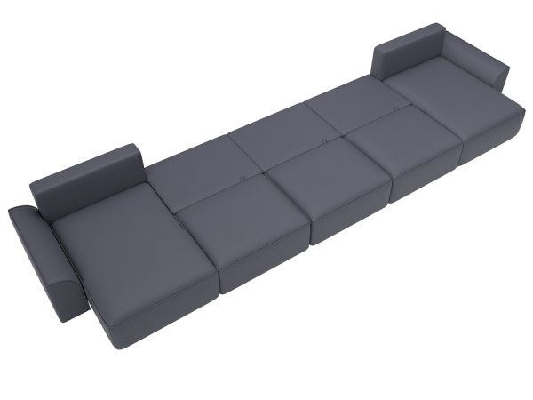Диван П-образный Лига-048 НПБ МегаЛонг Экокожа